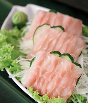 Sashimi de pirarucu