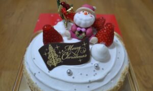 Bolo para celebrar o natal no Japão xmascake