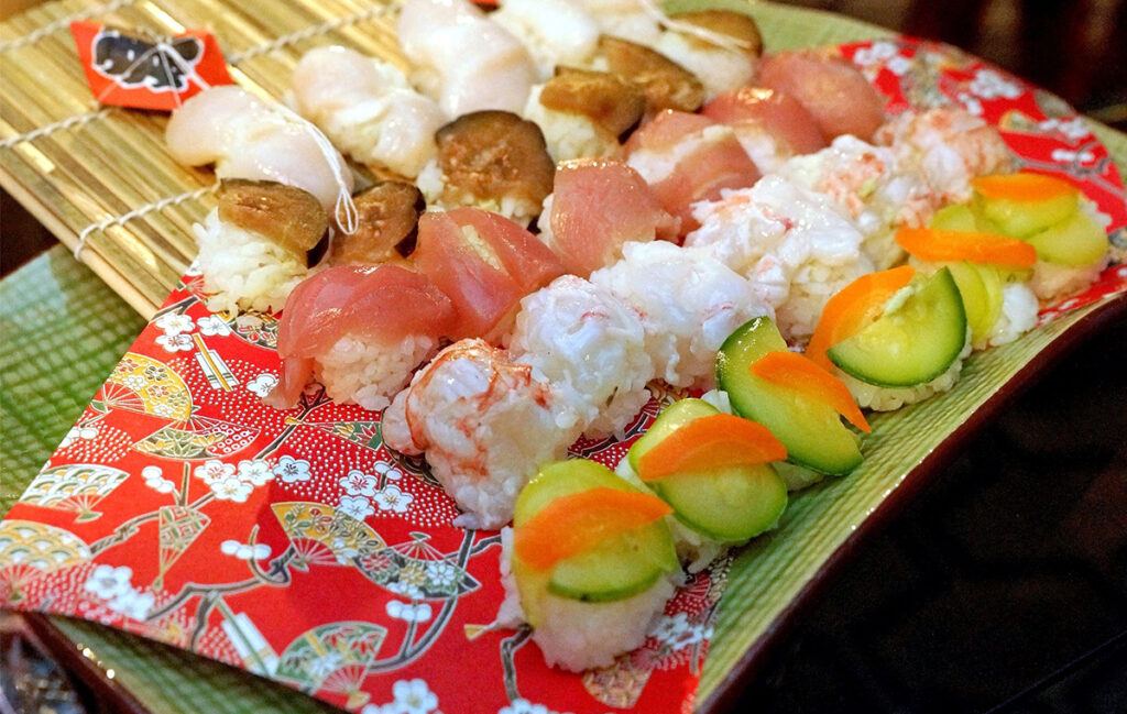 Opções de sushis servidos na segunda edição do festival, em 2014 FOTOS FESTIVAL img