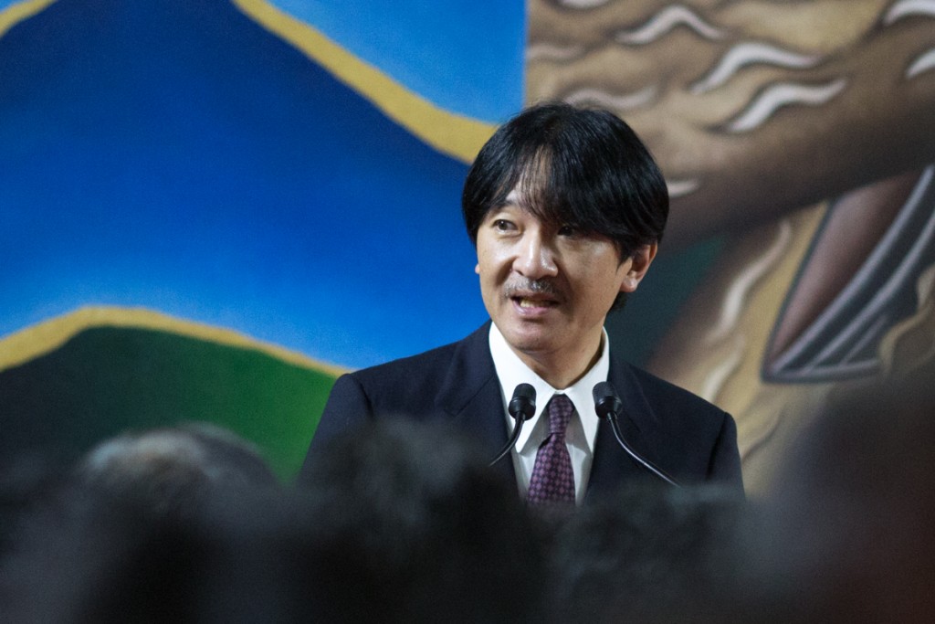 Príncipe Akishino é recebido no Palácio dos Bandeirantes, em São Paulo. Fotos: Rafael Salvador