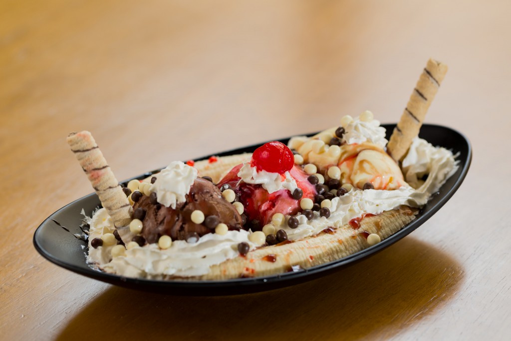 Banana Split de Dia das Crianças, no Djapa. (Foto:Rafael Salvador)
